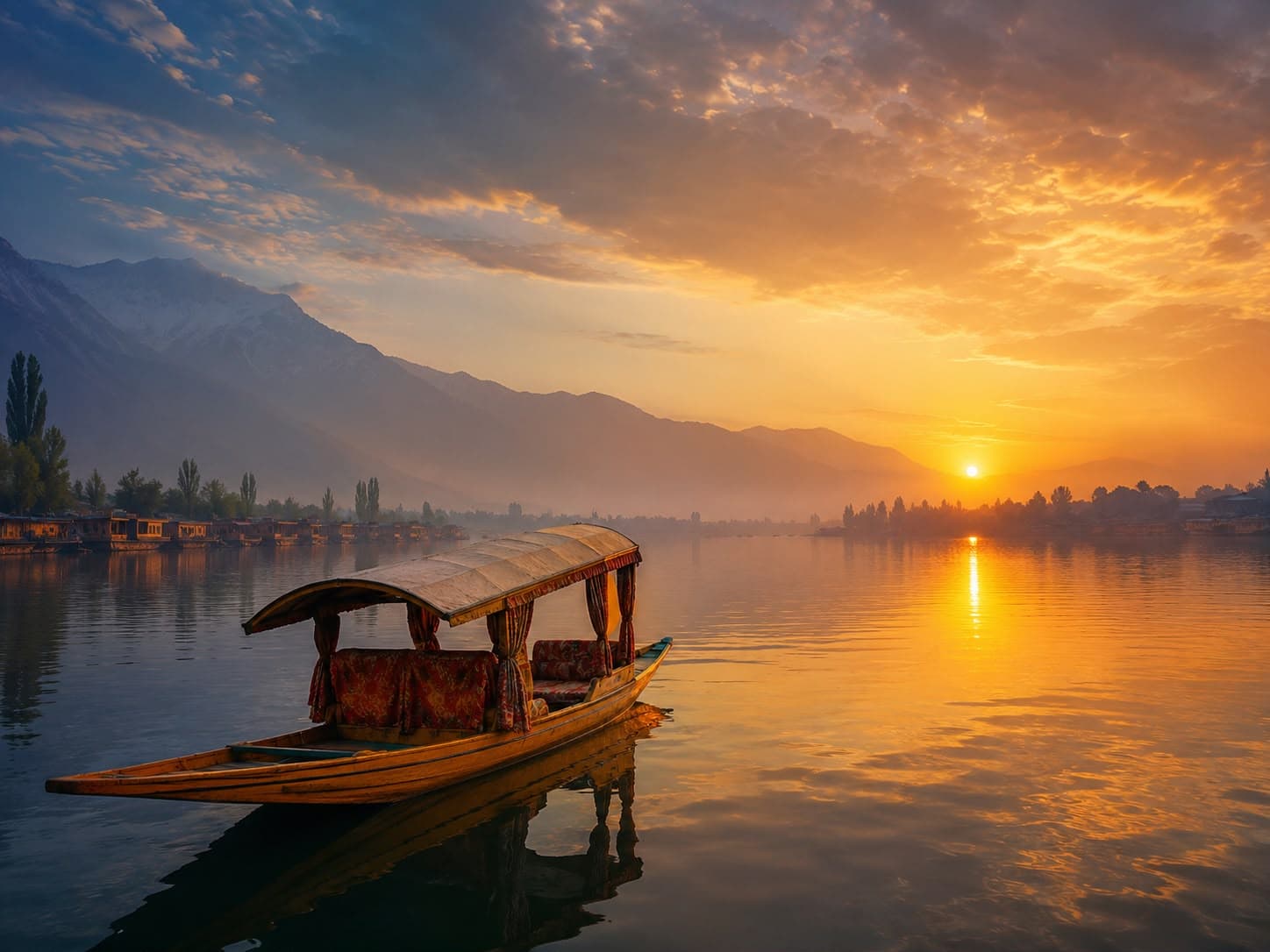 Sunrise on Dal Lake