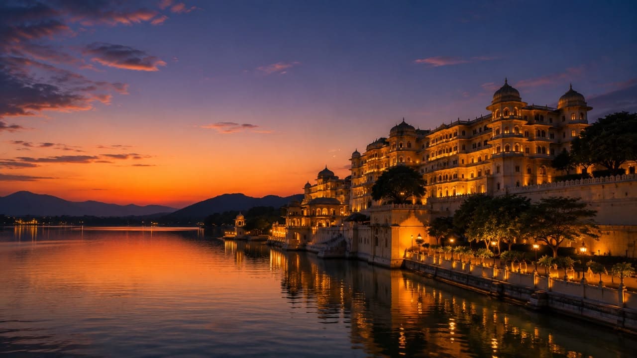 Panoramic view of India's landscapes